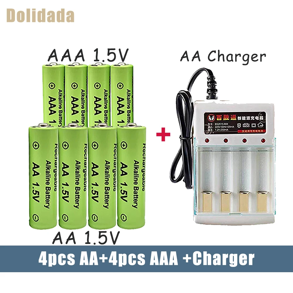 1.5V AA + AAA Rechargeable Battery Ni-mh 1.5v 3800mah 3800mah Battery For Torch Toys Clocks Mice Computers Toys With Charger
1.5V AA + AAA Rechargeable Battery Ni-mh 1.5v 3800mah 3800mah Battery For Torch Toys Clocks Mice Computers Toys With Charger