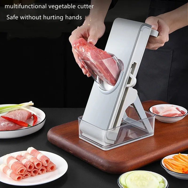 New Household Meat Slicer Safe Manual Adjustable Grater Shredding Slicer Multi-Function Vegetable Cutter
New Household Meat Slicer Safe Manual Adjustable Grater Shredding Slicer Multi-Function Vegetable Cutter
