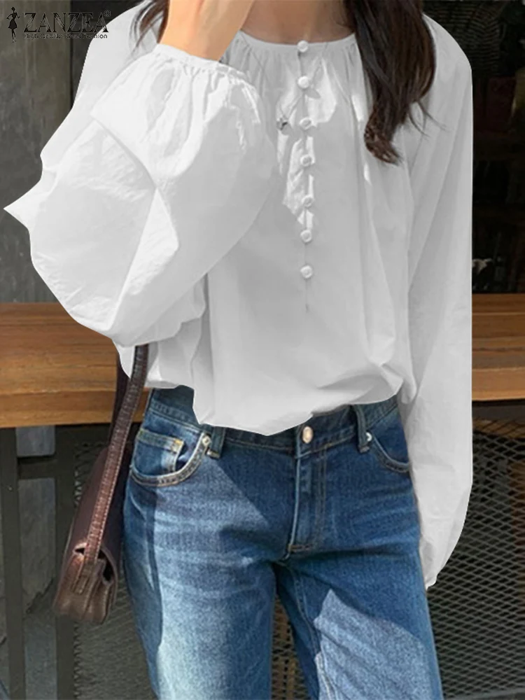Office Work Shirt Button Tunic Tops Femininas 2022 Women Casual Long Sleeve Solid Blouse ZANZEA Vintage O Neck Holiday Chemise
Office Work Shirt Button Tunic Tops Femininas 2022 Women Casual Long Sleeve Solid Blouse ZANZEA Vintage O Neck Holiday Chemise