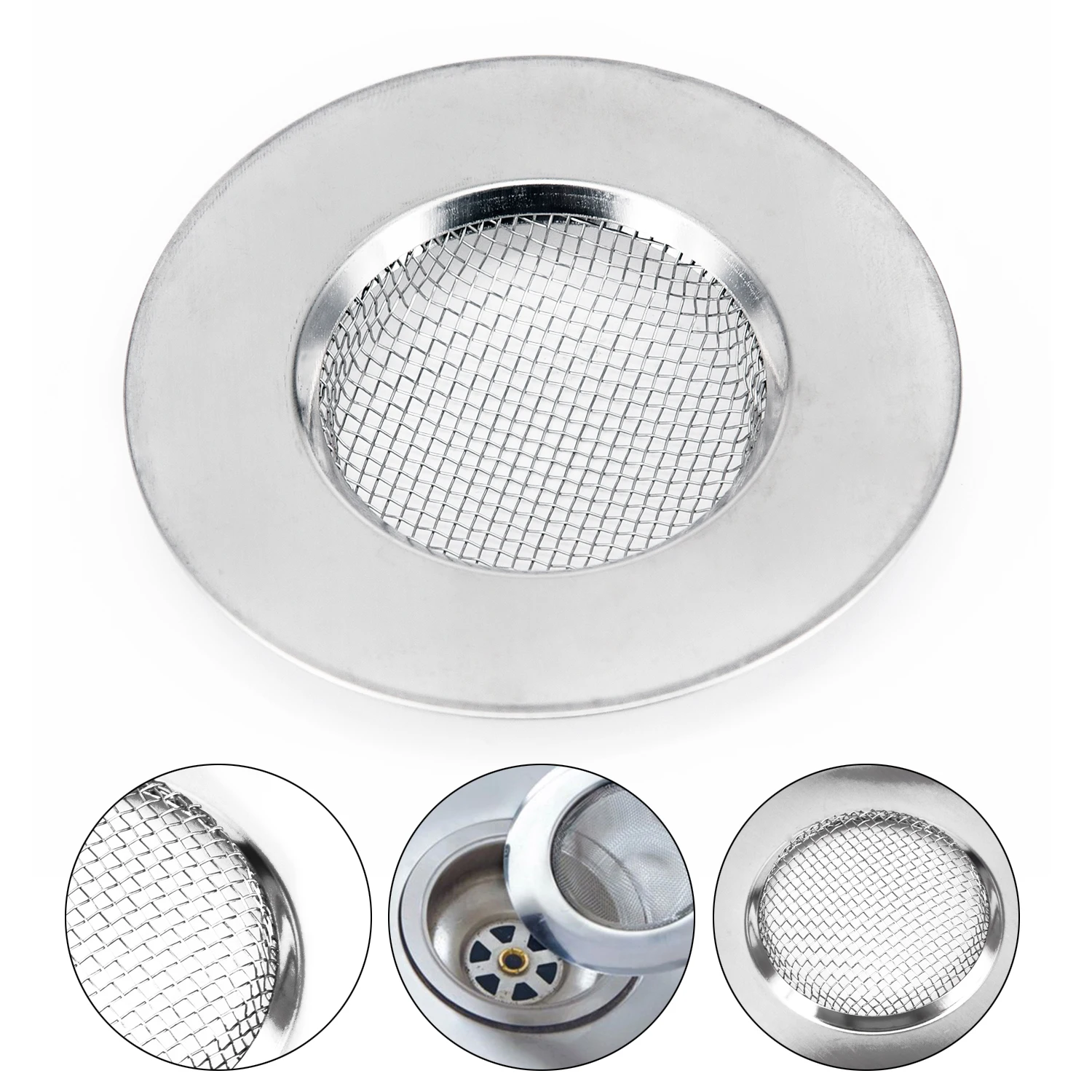 1PC 75mm Bathtub Hair Catcher Stopper Stainless Steel Shower Drain Hole Filter Trap Fit For Most Drain Hole Kitchen Accessories
1PC 75mm Bathtub Hair Catcher Stopper Stainless Steel Shower Drain Hole Filter Trap Fit For Most Drain Hole Kitchen Accessories