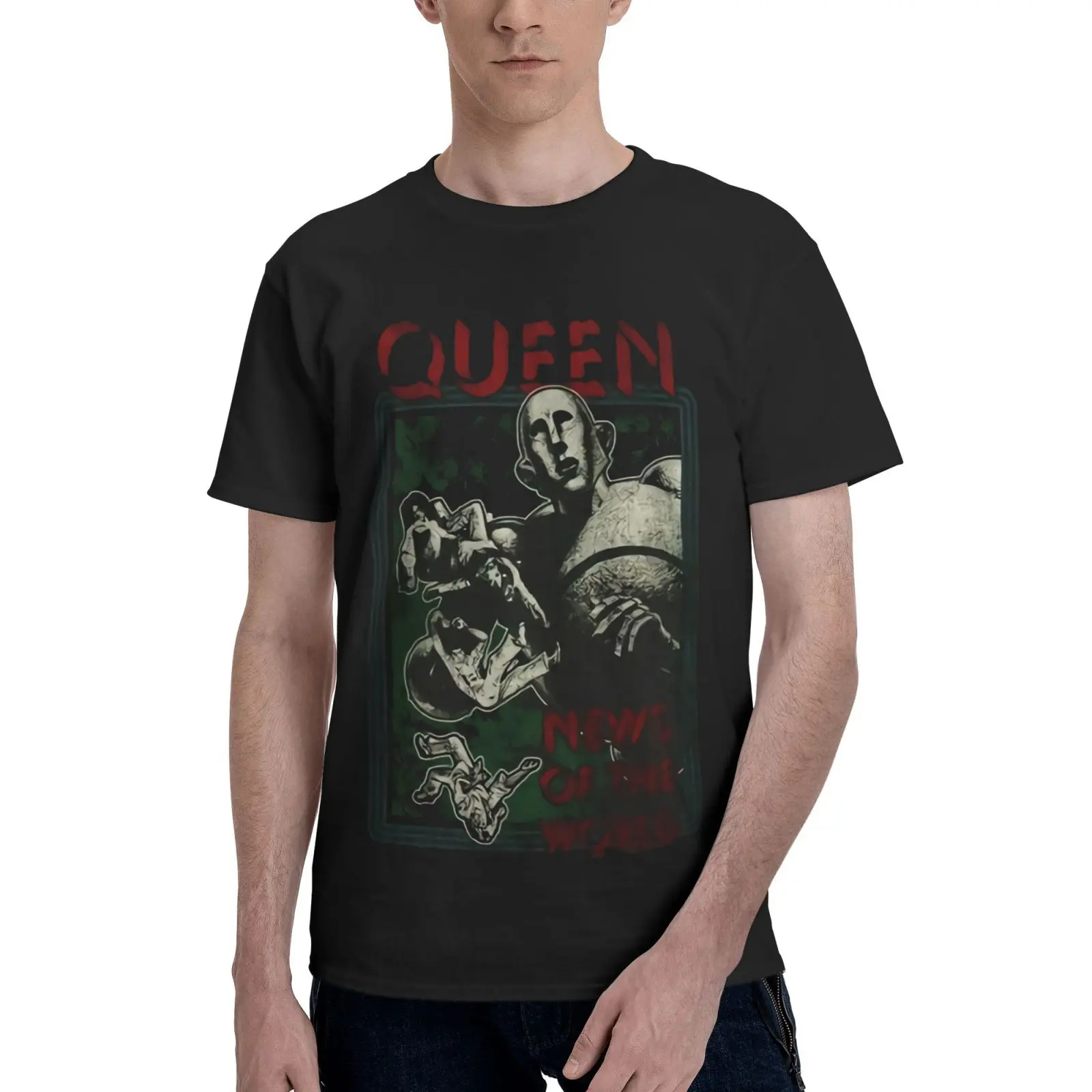 Queen News Of The World Band Oversized T-Shirt Men's Clothing Manga Oversize T-Shirt Top T Shirt Oversized T Shirt Clothes Men
Queen News Of The World Band Oversized T-Shirt Men's Clothing Manga Oversize T-Shirt Top T Shirt Oversized T Shirt Clothes Men