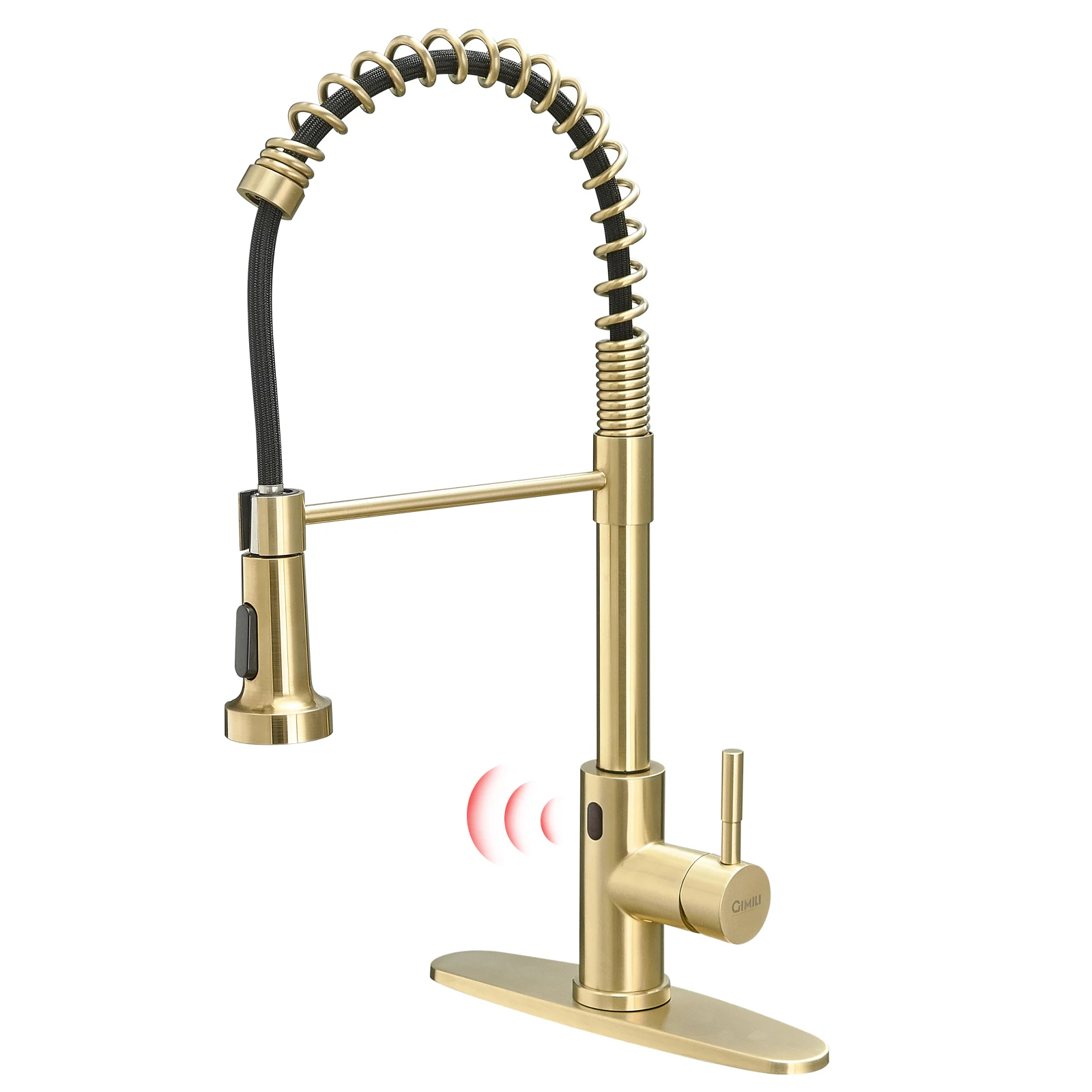 Golden Kitchen Faucets Commercial Solid Brass Single Handle Single Lever Pull Down Sprayer Spring Kitchen Sink FaucetLocal stock
Golden Kitchen Faucets Commercial Solid Brass Single Handle Single Lever Pull Down Sprayer Spring Kitchen Sink FaucetLocal stock