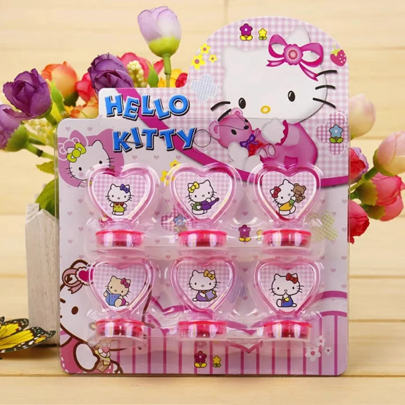 6pcs Hello Kitty Pattern Stamp Seal Cartoon Children's Toy Stamp Student School Supplies Anime Action Doll Children's Toys
6pcs Hello Kitty Pattern Stamp Seal Cartoon Children's Toy Stamp Student School Supplies Anime Action Doll Children's Toys
