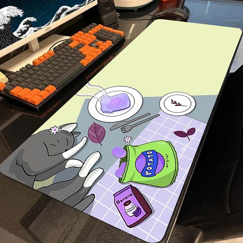 Cartoon Cat Mousepad Kawaii Cute Mouse Pad Computer Gaming Accessories Table Mats Laptop 900x400mm Carpets Soft Desk Mat XXL
Cartoon Cat Mousepad Kawaii Cute Mouse Pad Computer Gaming Accessories Table Mats Laptop 900x400mm Carpets Soft Desk Mat XXL