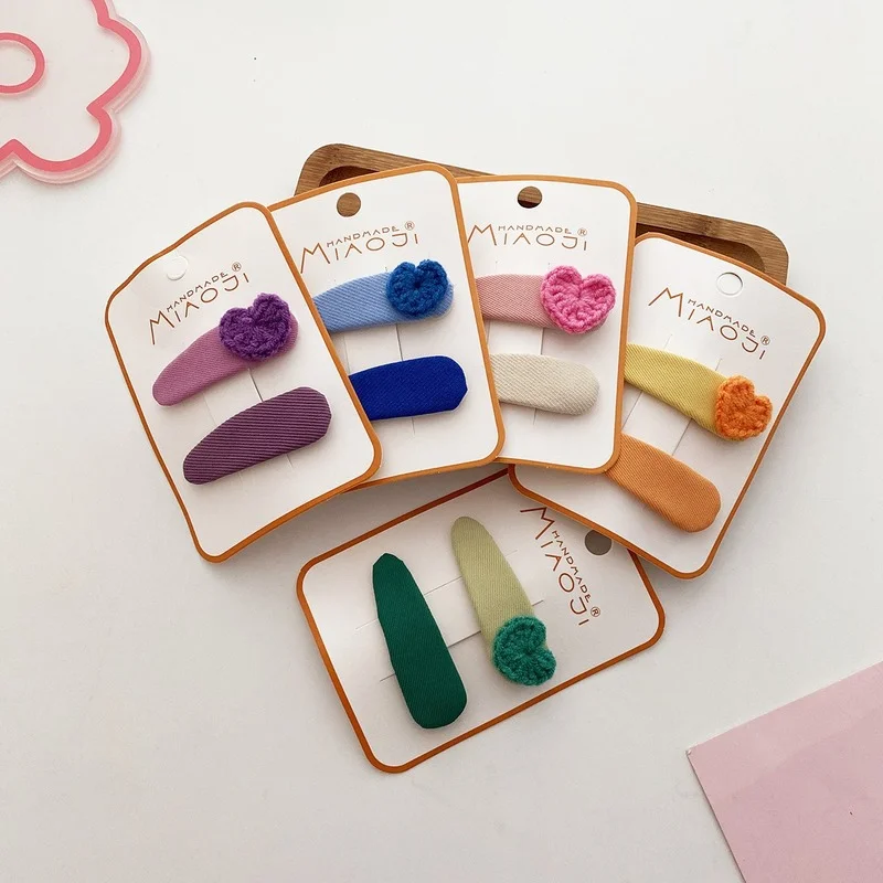 2pc/set Ins European Style Hairpins for Kid Girl Solid Color Heart Princess Bang Side Hair Clip Little Girl Hair Accessories
2pc/set Ins European Style Hairpins for Kid Girl Solid Color Heart Princess Bang Side Hair Clip Little Girl Hair Accessories