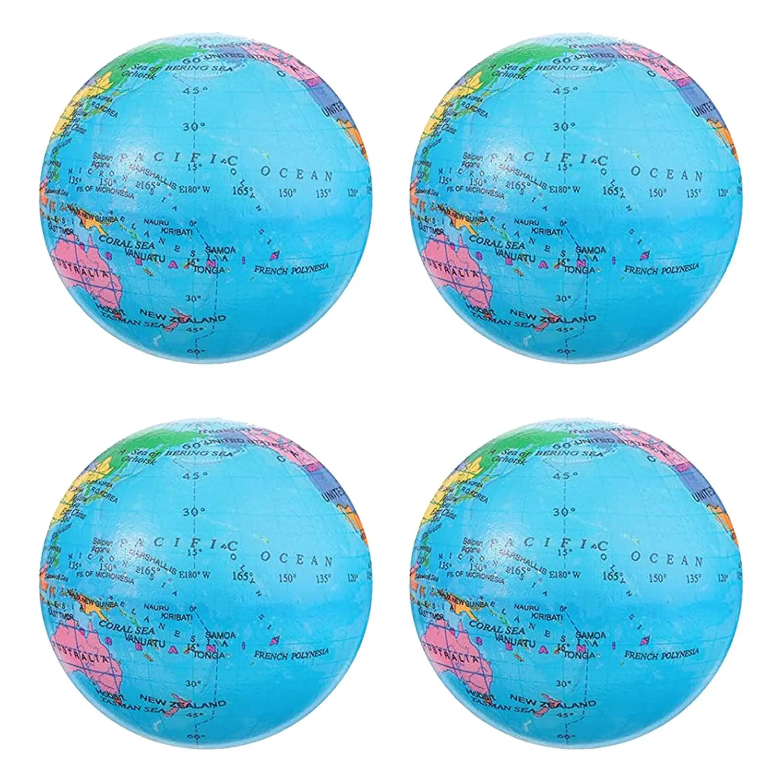 4 Pieces Squeeze Toy Finger Exercise Squishy Stress Relief Ball Earth Globe Squeeze Ball for Carnival Party Favors Office 
4 Pieces Squeeze Toy Finger Exercise Squishy Stress Relief Ball Earth Globe Squeeze Ball for Carnival Party Favors Office