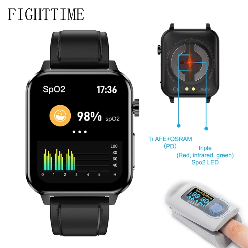 FIGHTTIME Health Smart Watch Women Body Temperature Blood Oxygen Blood Pressure Respiration Rate ECG Heart Rate SmartWatch Men
FIGHTTIME Health Smart Watch Women Body Temperature Blood Oxygen Blood Pressure Respiration Rate ECG Heart Rate SmartWatch Men