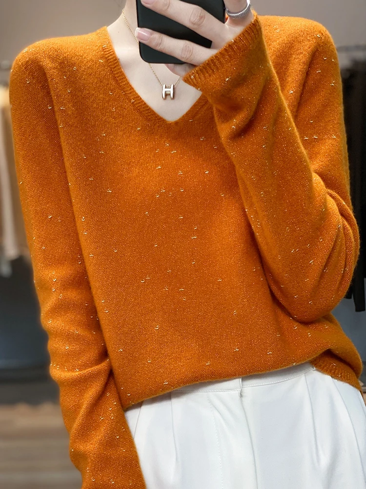 Women's Sweater 2023 Autumn Winter Wool Knitted Pullovers V-neck Slim Fit Bottoming Shirt Solid Soft Knitwear Jumpers Sweaters
Women's Sweater 2023 Autumn Winter Wool Knitted Pullovers V-neck Slim Fit Bottoming Shirt Solid Soft Knitwear Jumpers Sweaters