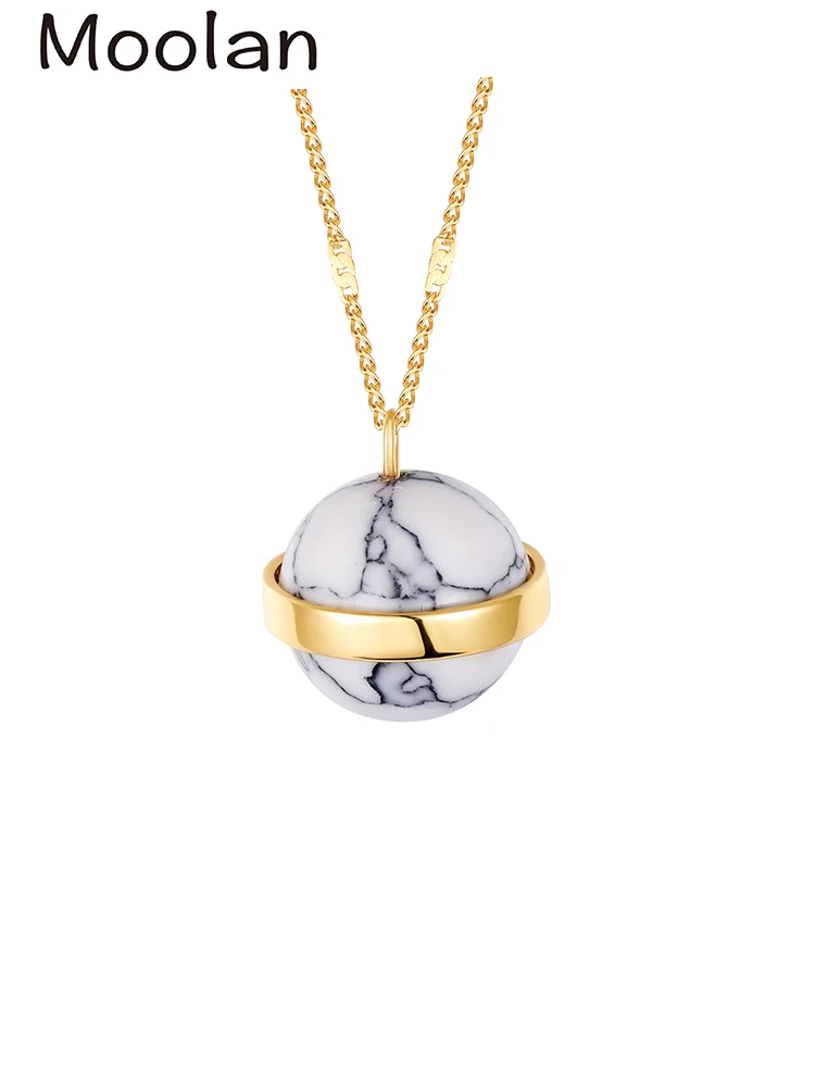 Moolan украшение, элегантное ожерелье с кулоном в виде планеты, искусственный Малахит/белая бирюза, циркониевая цепочка, Женские Ювелирные украшения
Moolan украшение, элегантное ожерелье с кулоном в виде планеты, искусственный Малахит/белая бирюза, циркониевая цепочка, Женские Ювелирные украшения