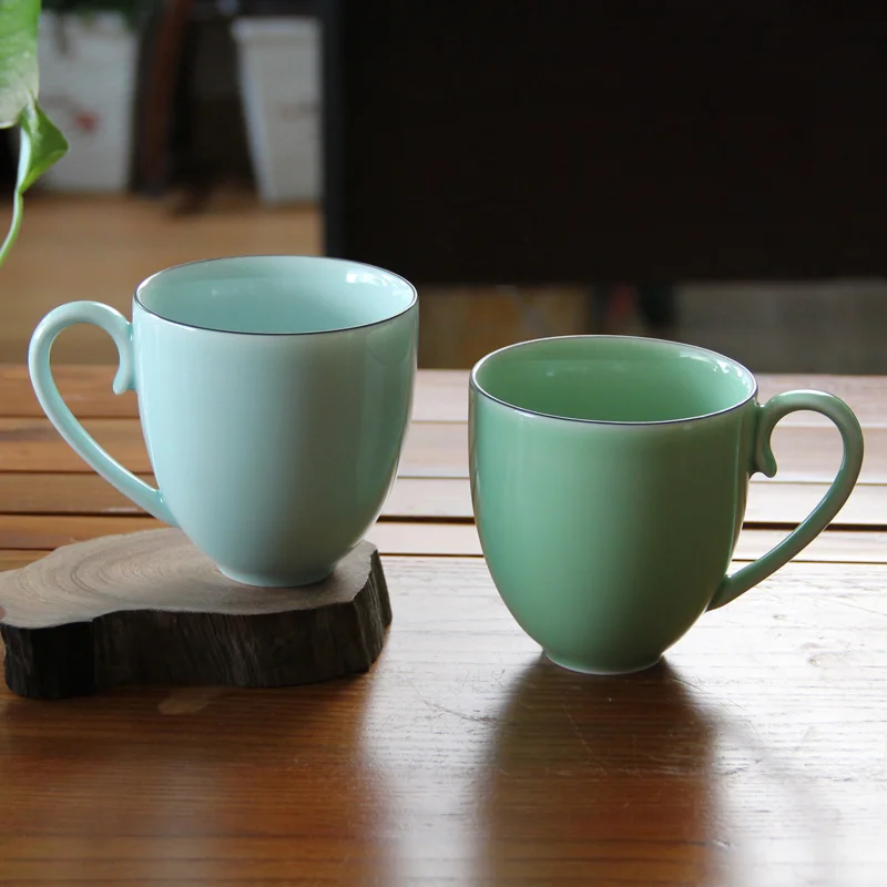 Longquan Celadon Couple Coffee Cups Creative Ceramic Heat-Resisting Tea Mugs Breakfast Milk Cup Drinkware Gift Cup 380ML
Longquan Celadon Couple Coffee Cups Creative Ceramic Heat-Resisting Tea Mugs Breakfast Milk Cup Drinkware Gift Cup 380ML