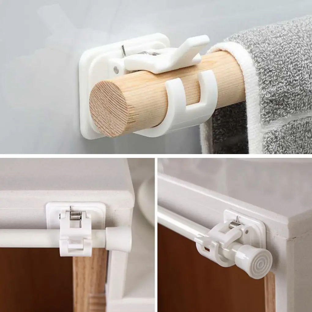 8pcs ABS Curtain Rod Bracket Bathroom Punch-Free Self-Adhesive Pole Holder Clip Hooks Toilet Hotel Wall Stick Hanger Hanging
8pcs ABS Curtain Rod Bracket Bathroom Punch-Free Self-Adhesive Pole Holder Clip Hooks Toilet Hotel Wall Stick Hanger Hanging