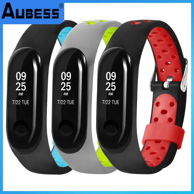 Wrist Strap for Xiaomi Mi Band 3 Silicone Miband 3 Colorful Bracelet Strap Mi 3 Replacement Metal Buckle Two-color Round Hole
Wrist Strap for Xiaomi Mi Band 3 Silicone Miband 3 Colorful Bracelet Strap Mi 3 Replacement Metal Buckle Two-color Round Hole