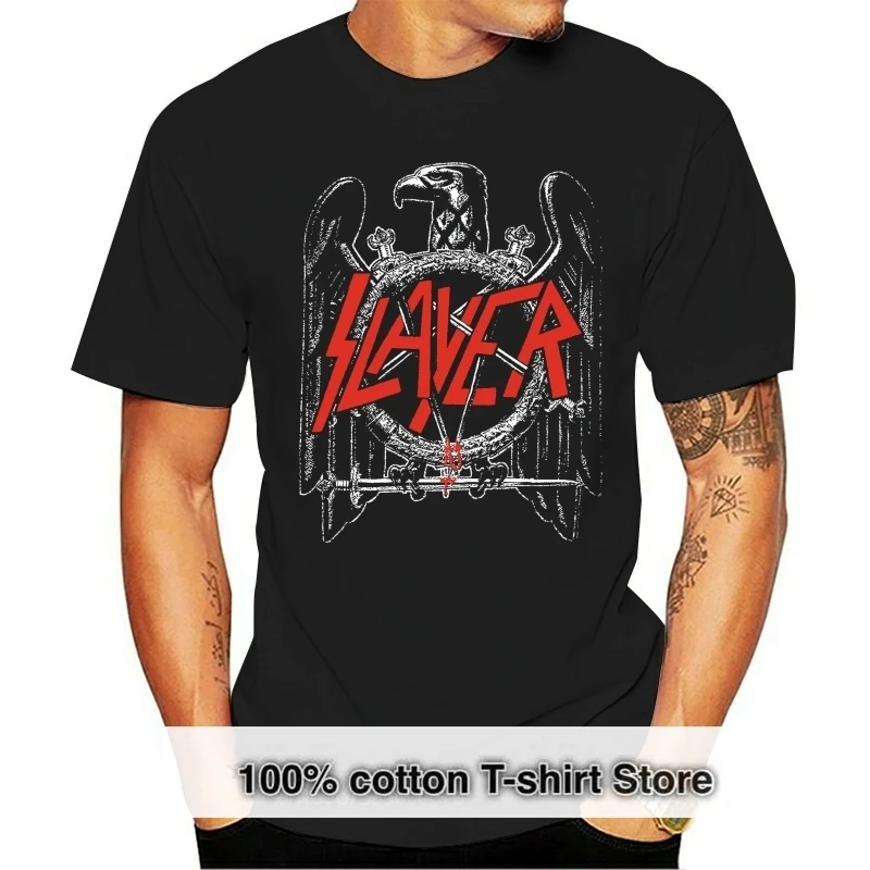 Slayer Men's Black Eagle T Shirt Men Women Medium Black TEE Shirt 2xl 3xl 4xl 5xl 100% Cotton T-shirt
Slayer Men's Black Eagle T Shirt Men Women Medium Black TEE Shirt 2xl 3xl 4xl 5xl 100% Cotton T-shirt