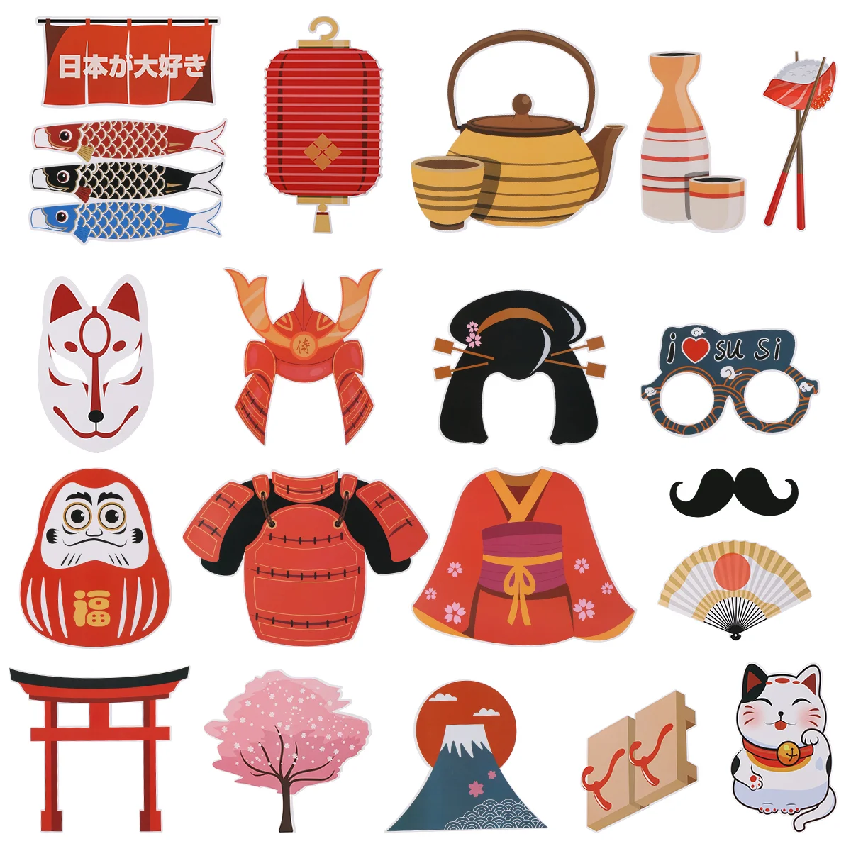 20pcs Photo Booth Sign Kits Birthday Photo Booth Props Japanese Party Japanese Theme Photo Booth Props
20pcs Photo Booth Sign Kits Birthday Photo Booth Props Japanese Party Japanese Theme Photo Booth Props