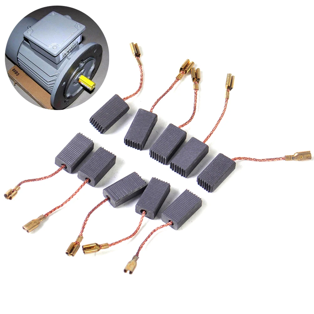 10Pcs Carbon Brushes For GWS 6-100 PWS 18-230 GNF 65A Electric Drill Angle Grinder Power Motor Tool Accessories 5*8*15mm
10Pcs Carbon Brushes For GWS 6-100 PWS 18-230 GNF 65A Electric Drill Angle Grinder Power Motor Tool Accessories 5*8*15mm