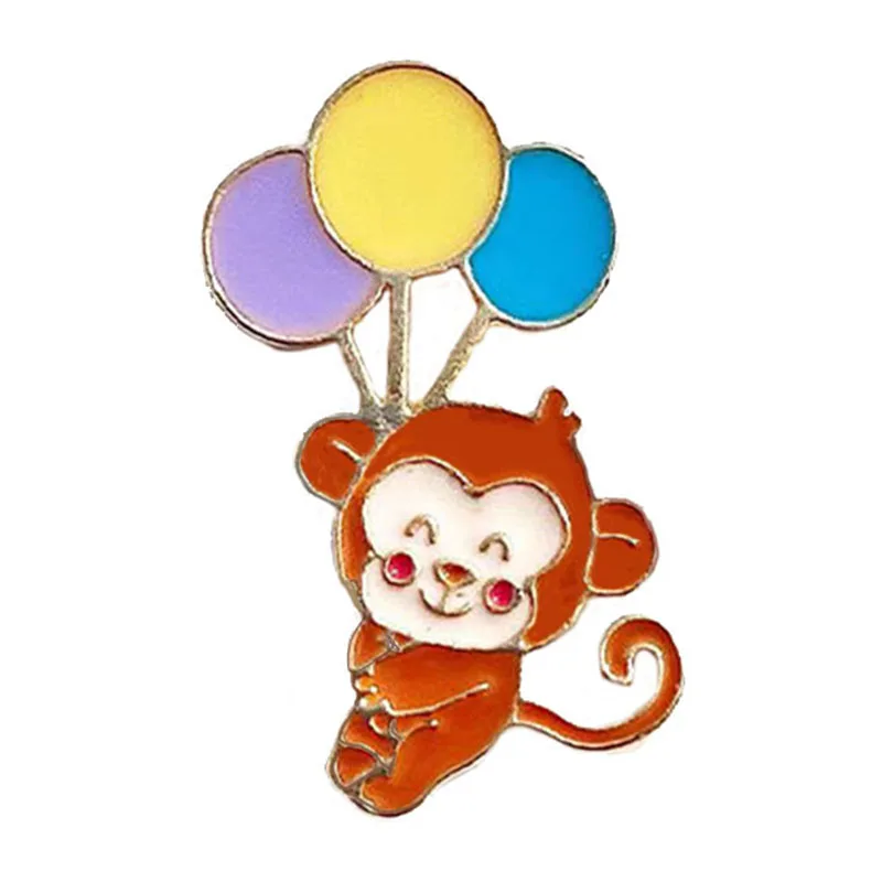 1Pcs Charming Lovely Cartoon Monkey Brooch Enamel Animal Badge Balloon Button Pin Collar Backpack Gift For Children
1Pcs Charming Lovely Cartoon Monkey Brooch Enamel Animal Badge Balloon Button Pin Collar Backpack Gift For Children