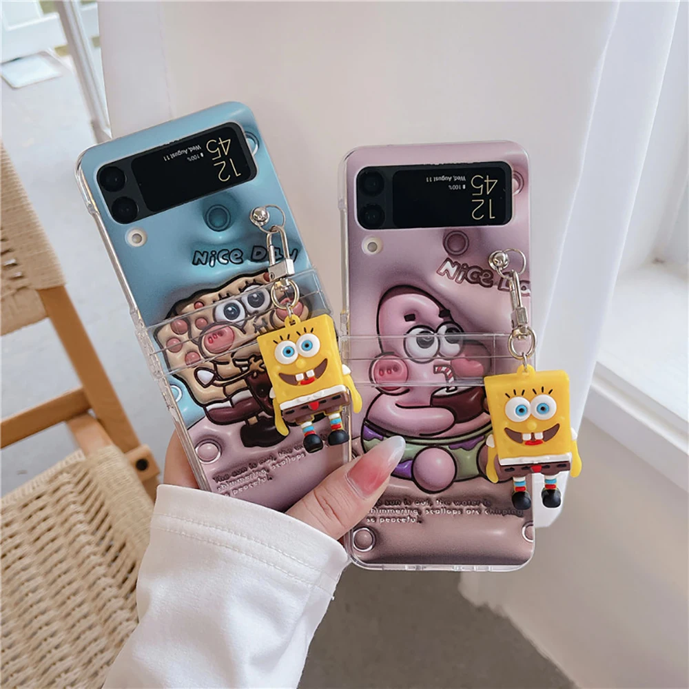 Anime SpongeBobs SquarePants with Pendant Phone Case for Samsung Galaxy Cover ZFlip3 ZFlip4 5G Clear Anti-drop Back Cover
Anime SpongeBobs SquarePants with Pendant Phone Case for Samsung Galaxy Cover ZFlip3 ZFlip4 5G Clear Anti-drop Back Cover
