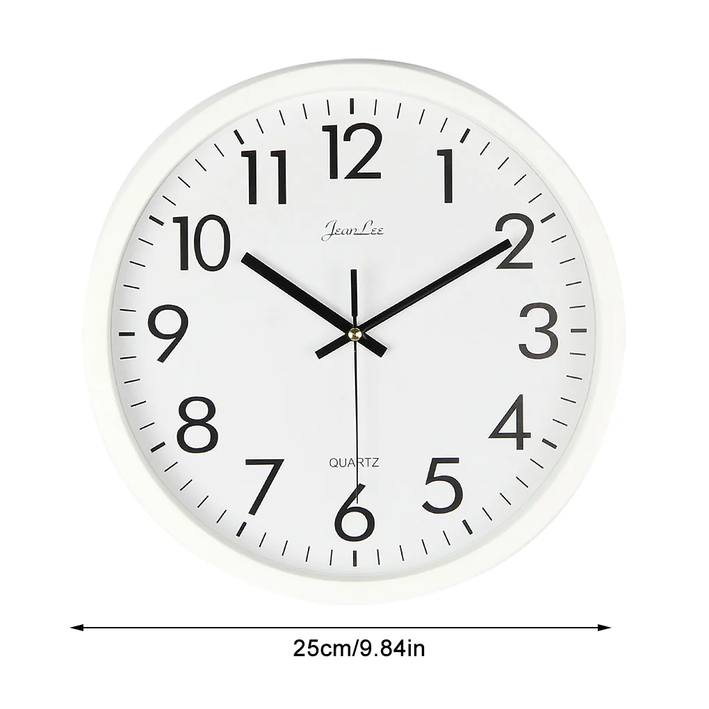 Round Wall Clock 10 inches Quartz Silent Decorative Clock for Home Bedroom Living Room Office
Round Wall Clock 10 inches Quartz Silent Decorative Clock for Home Bedroom Living Room Office