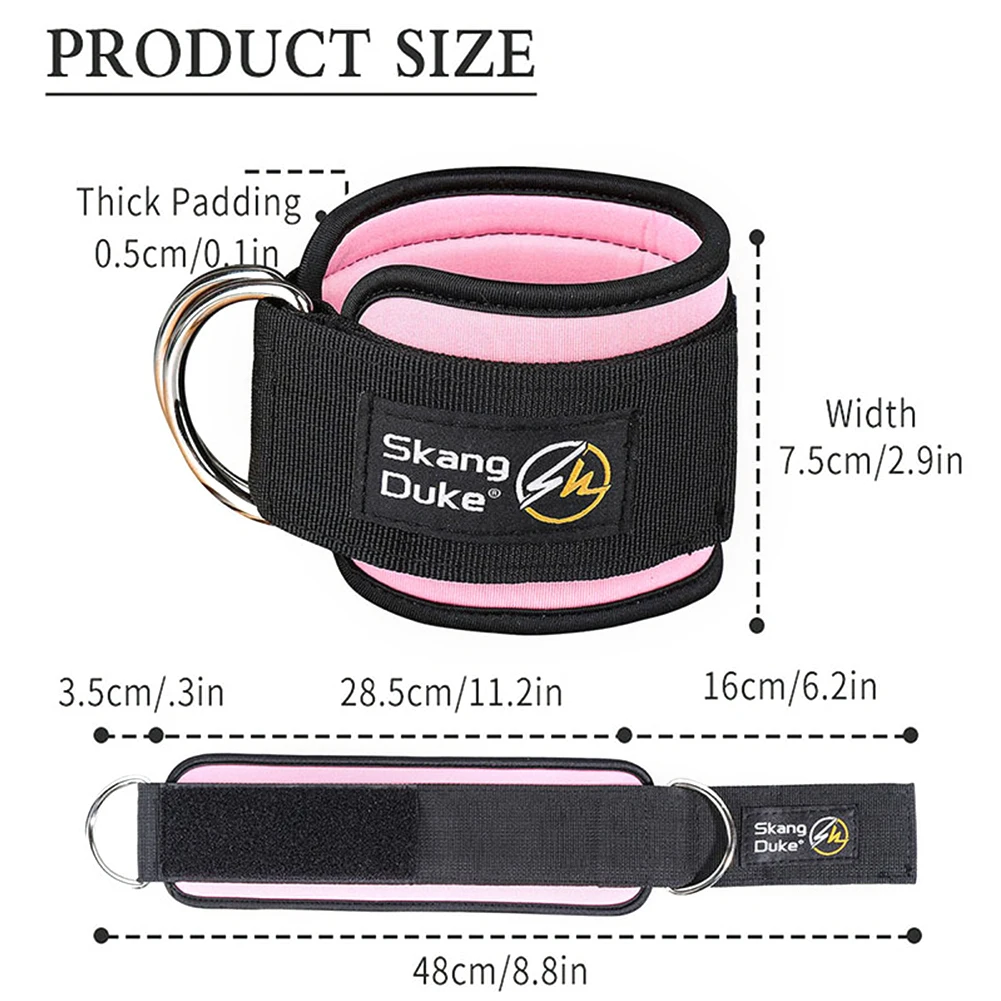 NEW Nylon Ankle Strap for Resistance Band Exercise Ankle Cuff Cable Machine Workout Gym Equipment for Men Women with D Ring HOT
NEW Nylon Ankle Strap for Resistance Band Exercise Ankle Cuff Cable Machine Workout Gym Equipment for Men Women with D Ring HOT