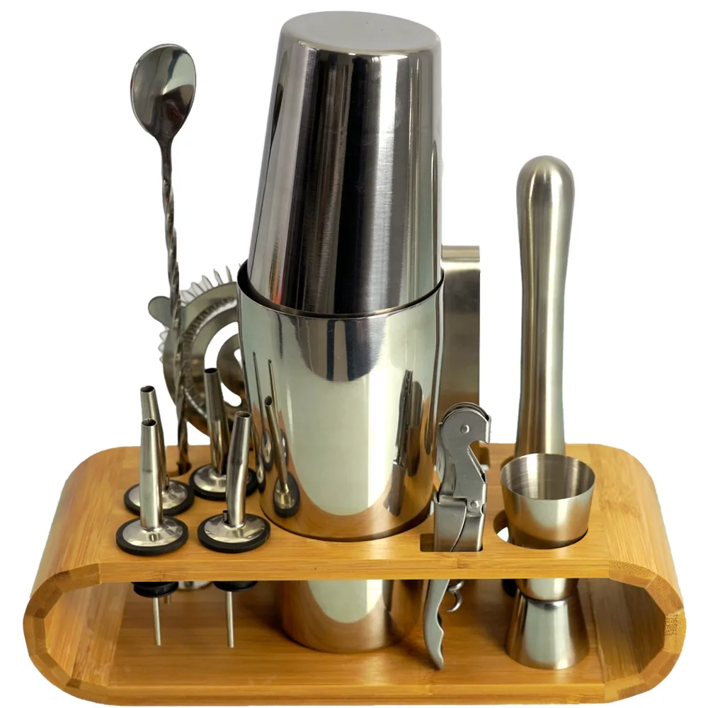 Cocktail Bar Set Mixology Bartender Kit Boston Stainless Steel 12 Piece Bar Tool Set with Stylish Bamboo Stand cocktail shaker
Cocktail Bar Set Mixology Bartender Kit Boston Stainless Steel 12 Piece Bar Tool Set with Stylish Bamboo Stand cocktail shaker