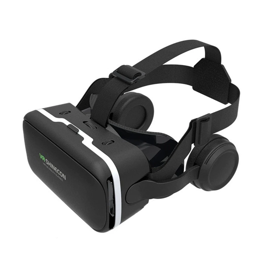 

VR SHINECON G04E 3D VR Glasses Headset with Earphones for 4.7-6.0 Inches Android IOS Smart Phones( Single VR)