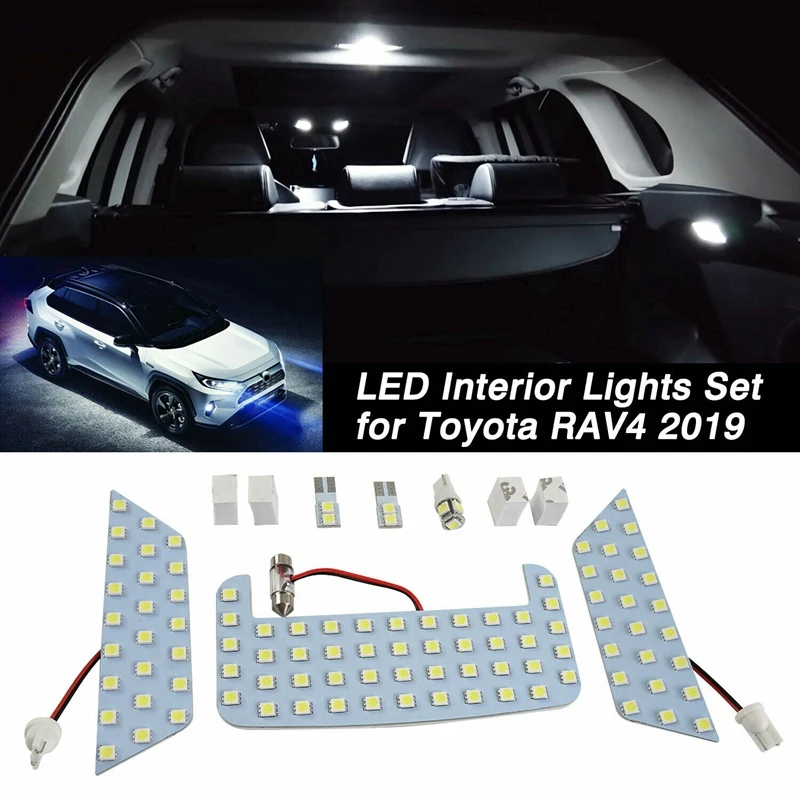 Car White LED Interior Upgrade Light Lamp Bulb Kit for Toyota RAV4 2019 2020 
Car White LED Interior Upgrade Light Lamp Bulb Kit for Toyota RAV4 2019 2020