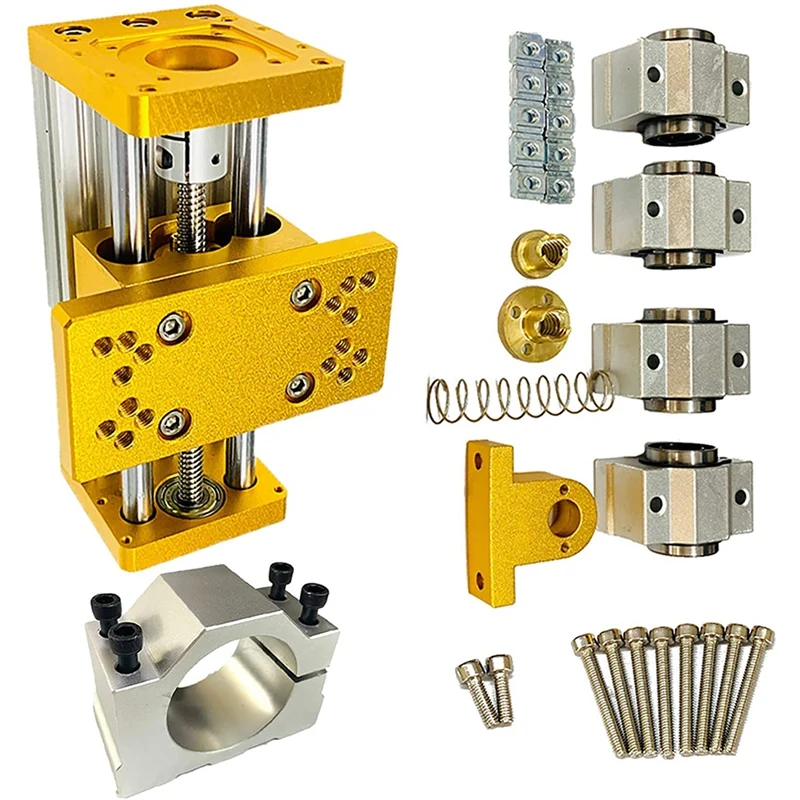 CNC Z-Axis Module Support 3018, Spindle 300W/500W 52Mm Diameter, Aluminum Slide With Nema17 42Hs48mm Stepper Motor
CNC Z-Axis Module Support 3018, Spindle 300W/500W 52Mm Diameter, Aluminum Slide With Nema17 42Hs48mm Stepper Motor