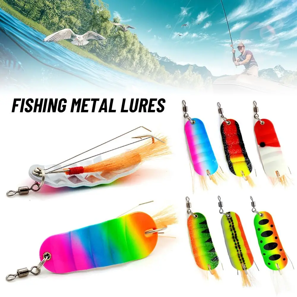 

Sequins Noise Paillette Prevent bottom hanging trout Feather Treble Hook Spoon Spinner Fishing Metal Lures Crank Bait