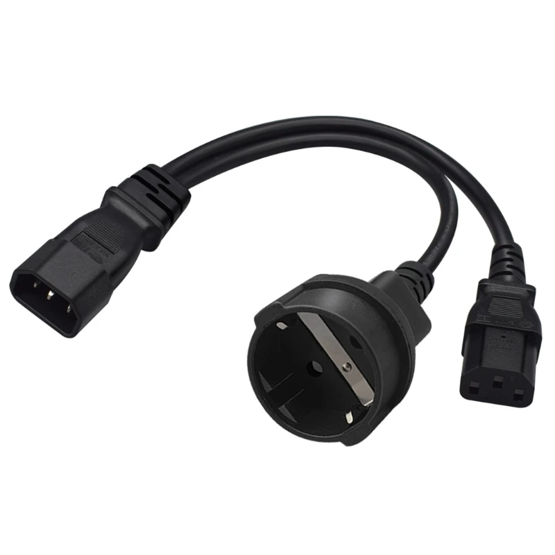 Y-splitter Power Cord C14 to C13+EU4.8mm Connector Adapter Wire Power Wire Line
Y-splitter Power Cord C14 to C13+EU4.8mm Connector Adapter Wire Power Wire Line