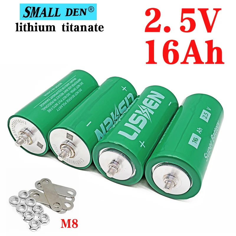 4pcs 2.5V 16Ah lithium titanate battery 20C 30000 cycles diy 12v 24v 48v solar energy storage lamp UPS power supply LTO battery
4pcs 2.5V 16Ah lithium titanate battery 20C 30000 cycles diy 12v 24v 48v solar energy storage lamp UPS power supply LTO battery