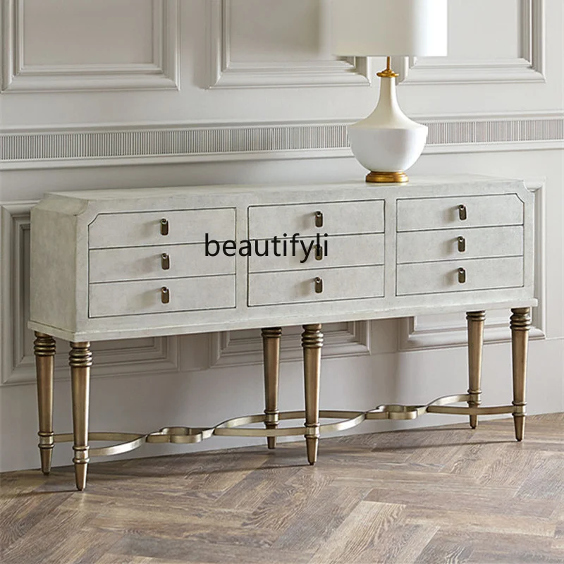 GY American-Style Curio Cabinet Simple Solid Wood Hallway Entrance Cabinet TV Cabinet Sideboard Aisle Chest of Drawers
GY American-Style Curio Cabinet Simple Solid Wood Hallway Entrance Cabinet TV Cabinet Sideboard Aisle Chest of Drawers