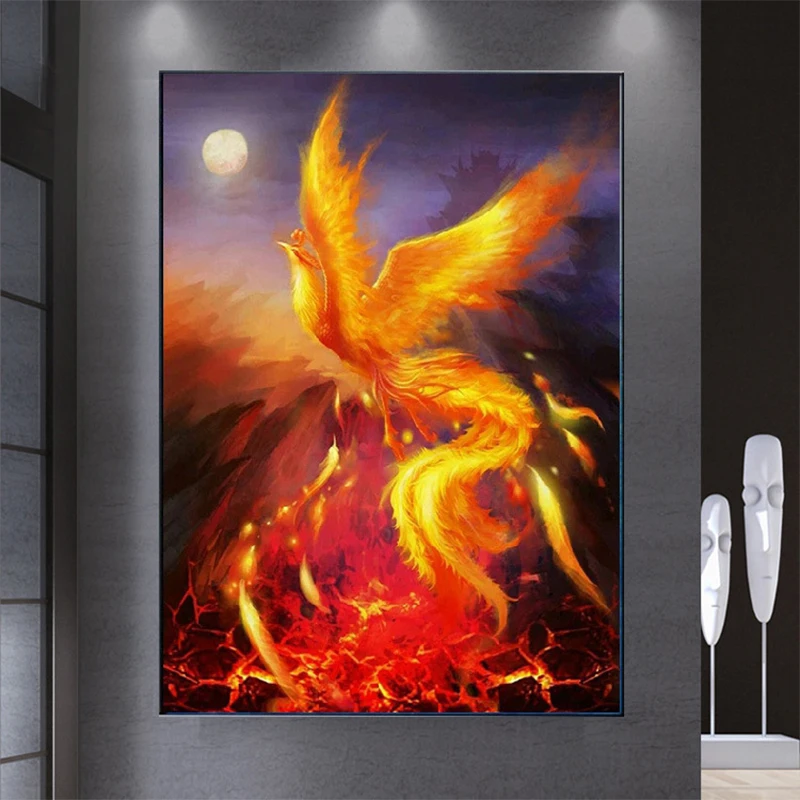 5D Diamond Painting DIY Fire Phoenix Full Diamond Art Embroidery Large Restaurant Office Home Decor Diamond Cross Stitch Kits
5D Diamond Painting DIY Fire Phoenix Full Diamond Art Embroidery Large Restaurant Office Home Decor Diamond Cross Stitch Kits