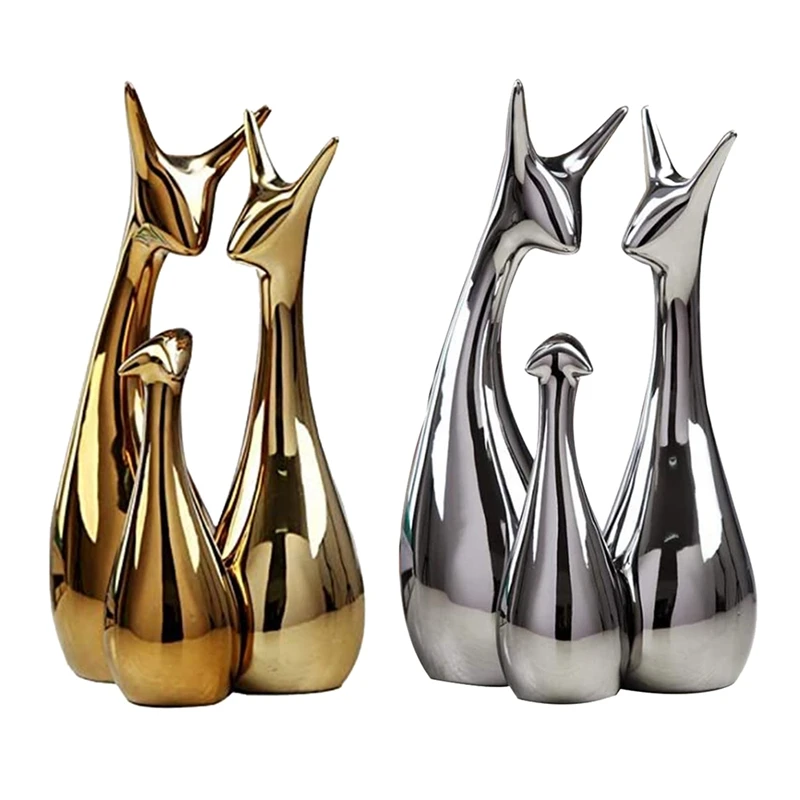 3 Pcs Modern Ceramic Animal Figurine Decorative Statue Deer Porcelain Figurine Home Desktop Decor Christmas
3 Pcs Modern Ceramic Animal Figurine Decorative Statue Deer Porcelain Figurine Home Desktop Decor Christmas
