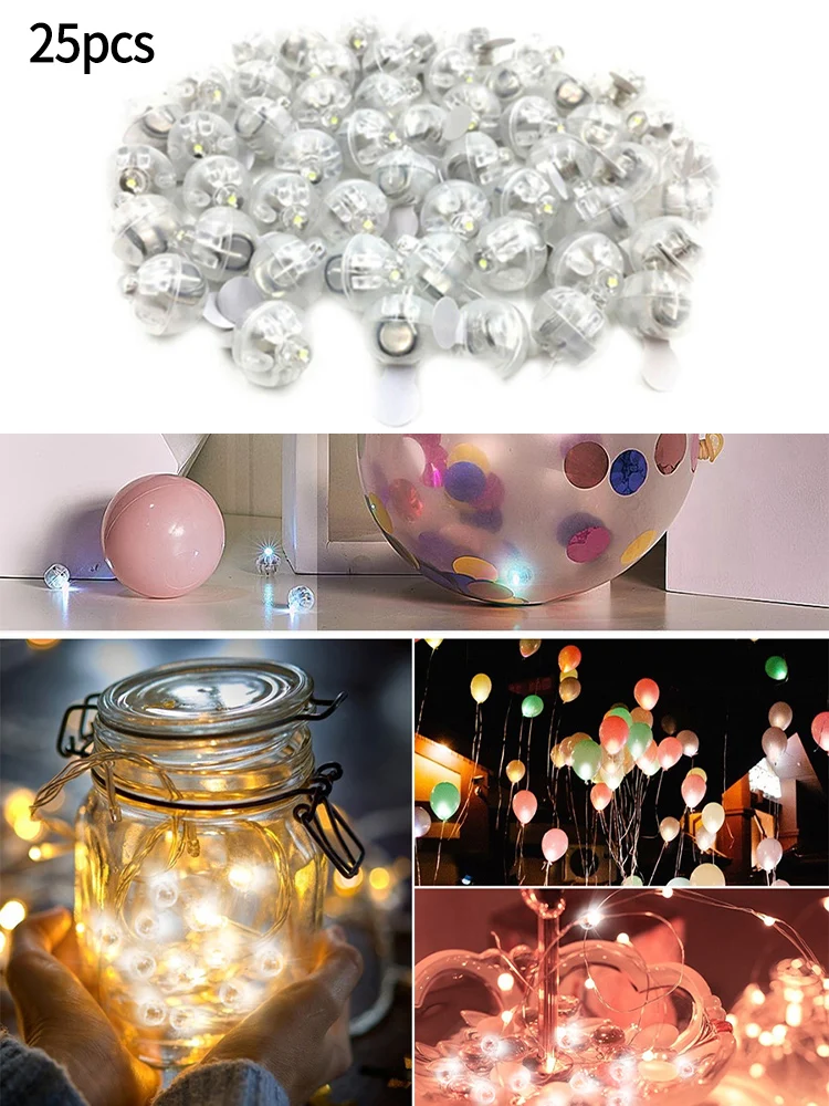 25Pcs Individual LED Balloon Lights Tiny Wireless Craft Luminescent Baubles Decorations For Home Wedding Party Decor 14mm
25Pcs Individual LED Balloon Lights Tiny Wireless Craft Luminescent Baubles Decorations For Home Wedding Party Decor 14mm