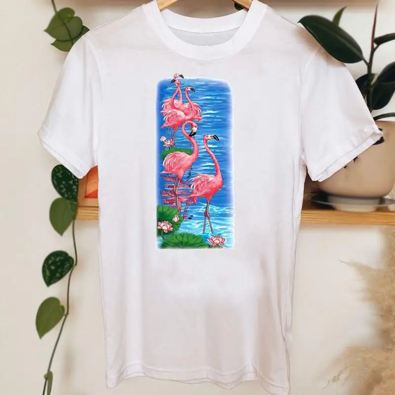 Tee Shirt T Women Flamingo Beach Summer Spring Short Sleeve Casual Tshirt Top Female Lady Fashion Clothes Graphic T-shirts
Tee Shirt T Women Flamingo Beach Summer Spring Short Sleeve Casual Tshirt Top Female Lady Fashion Clothes Graphic T-shirts