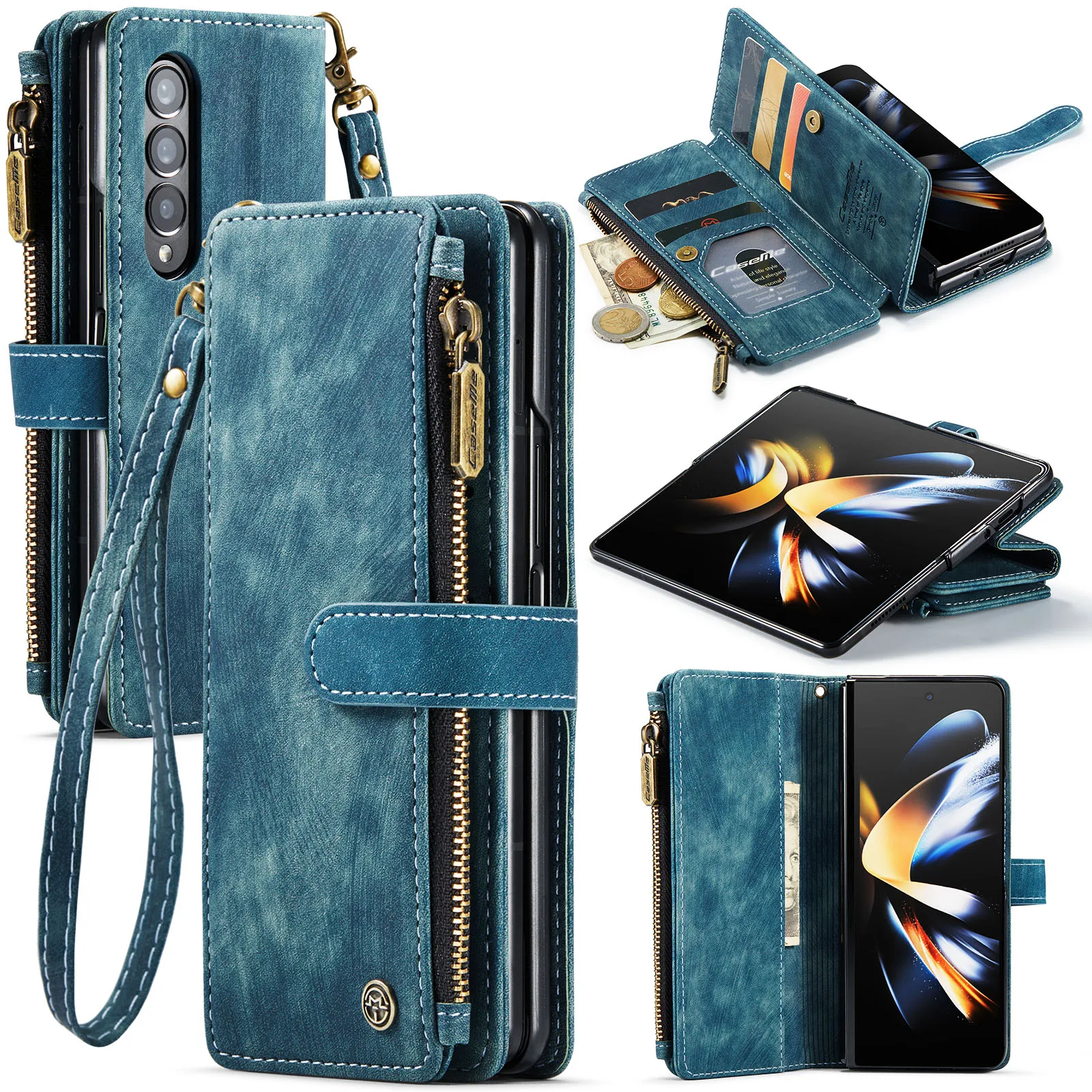 Магнитный чехол-кошелек для Samsung Galaxy Z Fold 4, прочный чехол из искусственной кожи для Galaxy Z Fold 3 с ремешком, Меховой чехол на молнии и с отделение...
Магнитный чехол-кошелек для Samsung Galaxy Z Fold 4, прочный чехол из искусственной кожи для Galaxy Z Fold 3 с ремешком, Меховой чехол на молнии и с отделение...