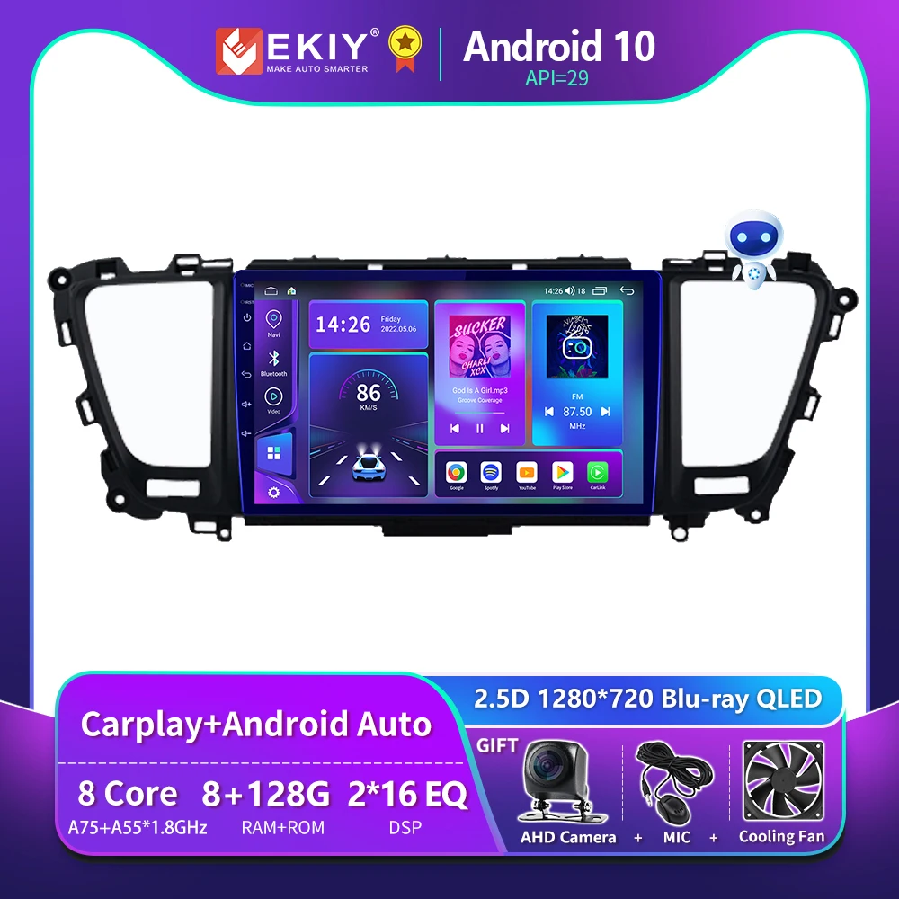 EKIY T900 8G 128G For Kia Sedona Carnival 2014 - 2020 Car Radio Multimedia Blu-ray QLED Navigator GPS 2 Din Android Video Player
EKIY T900 8G 128G For Kia Sedona Carnival 2014 - 2020 Car Radio Multimedia Blu-ray QLED Navigator GPS 2 Din Android Video Player