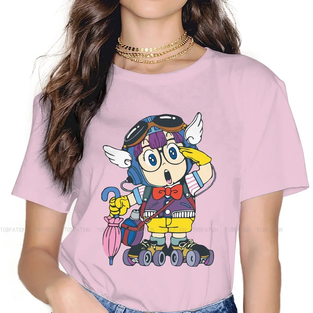 DRSLUM Women Clothes Dr Slump Robot Anime Oversized T-shirt Kawaii Vintage Female Top
DRSLUM Women Clothes Dr Slump Robot Anime Oversized T-shirt Kawaii Vintage Female Top