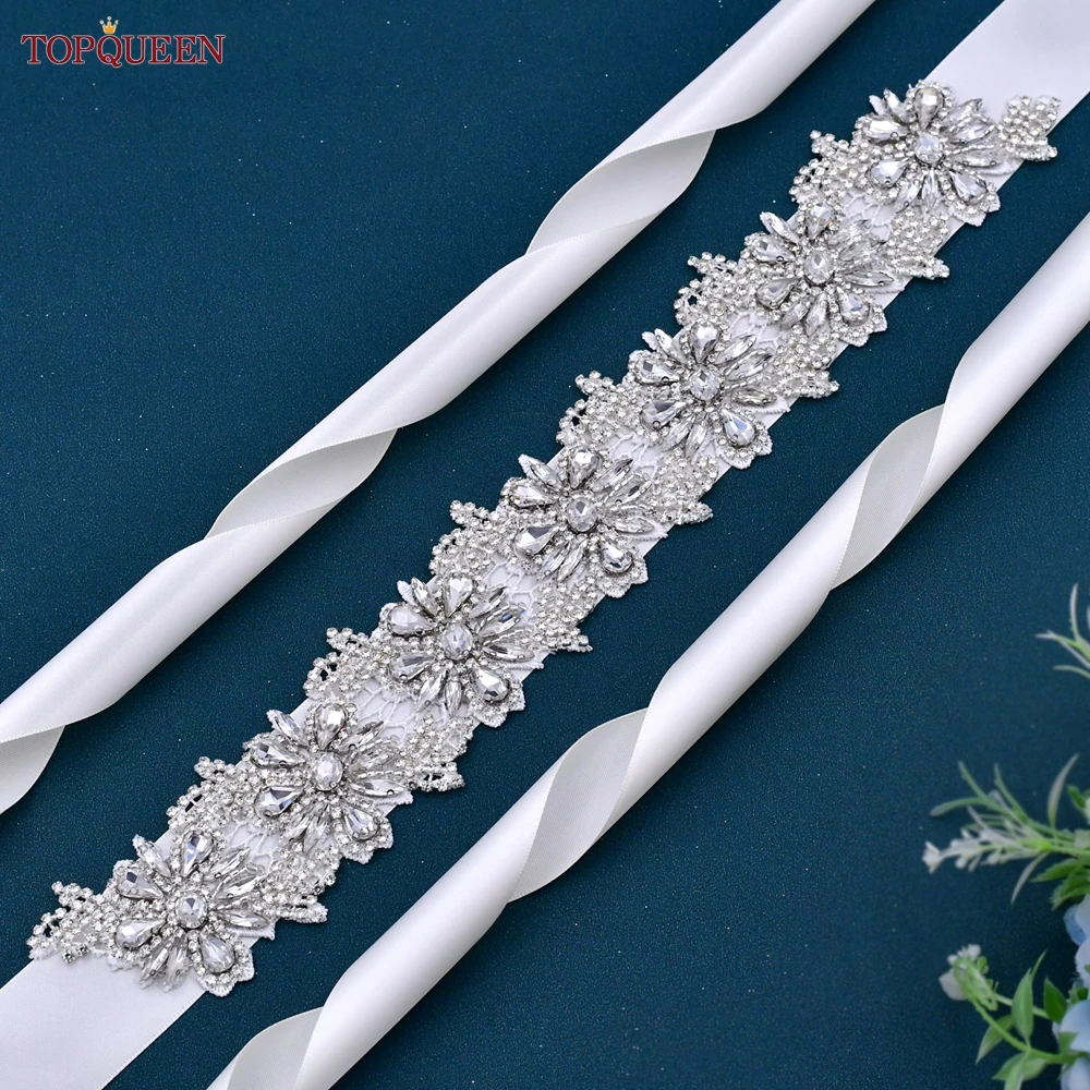 TOPQUEEN S115 Wedding Dress Bridal Decorative Belt Women's Party Dress High grade Rhinestone Flower Hand Applique Belt Accessori
TOPQUEEN S115 Wedding Dress Bridal Decorative Belt Women's Party Dress High grade Rhinestone Flower Hand Applique Belt Accessori