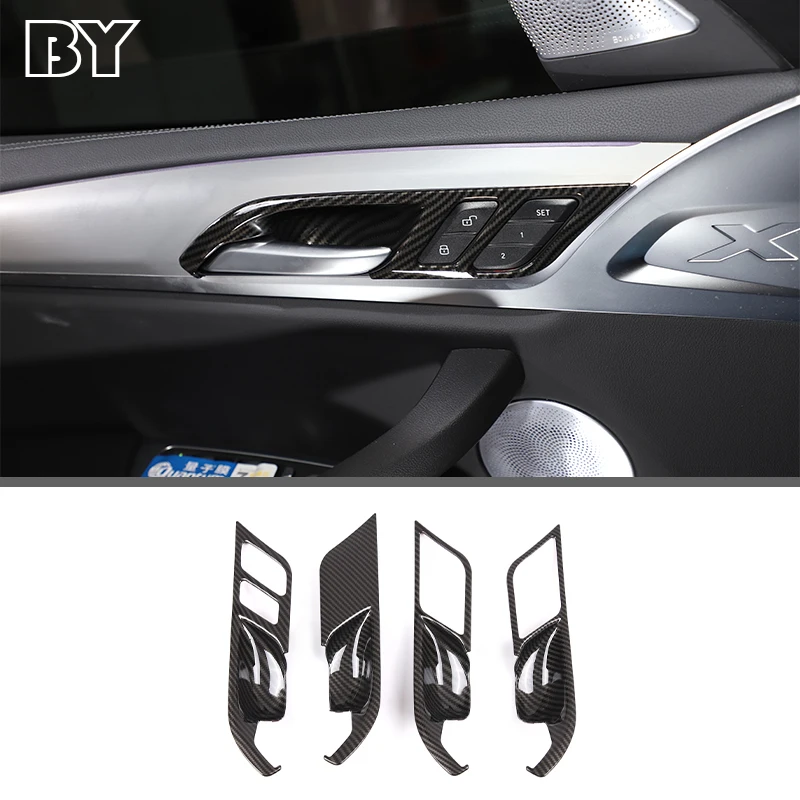 For BMW X3 X4 G01 G02 2018-2022 Carbon Fiber Inner Door Handle Frame Trim Stickers Interior Decoration Accessories
For BMW X3 X4 G01 G02 2018-2022 Carbon Fiber Inner Door Handle Frame Trim Stickers Interior Decoration Accessories
