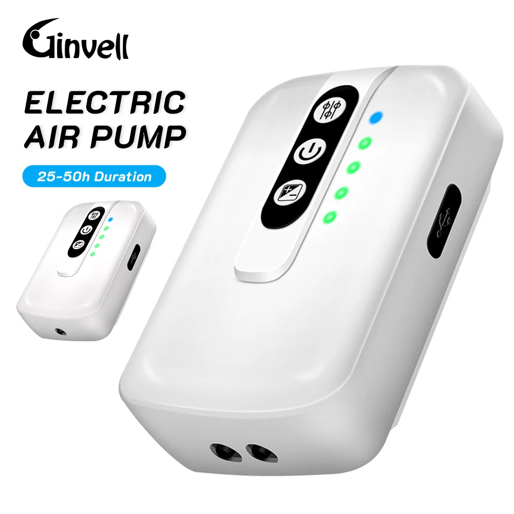 Universal Fishing Oxygen Pump Rechargeable Air Pump 3L/min 2 Mode 25H/50H Duration 2Outlet Air Pump For Outdoor 30-100L Aquarium
Universal Fishing Oxygen Pump Rechargeable Air Pump 3L/min 2 Mode 25H/50H Duration 2Outlet Air Pump For Outdoor 30-100L Aquarium