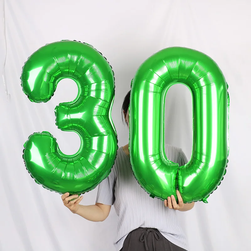 Digital Anniversary Decoration in Thin Body 1 Birthday Party Layout 32 Inch Green Digital Aluminum Balloon
Digital Anniversary Decoration in Thin Body 1 Birthday Party Layout 32 Inch Green Digital Aluminum Balloon