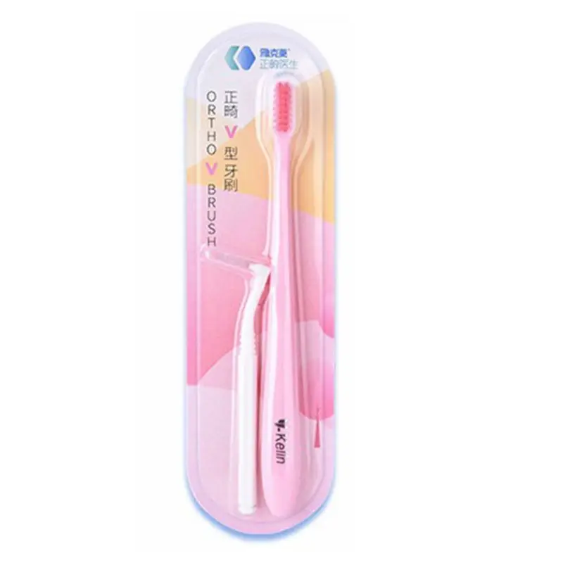 V-Shaped Orthodontic Toothbrush Soft Bristle Candy Color Small Head Portable Teeth Cleaning Tool With Interdental Brush Set
V-Shaped Orthodontic Toothbrush Soft Bristle Candy Color Small Head Portable Teeth Cleaning Tool With Interdental Brush Set