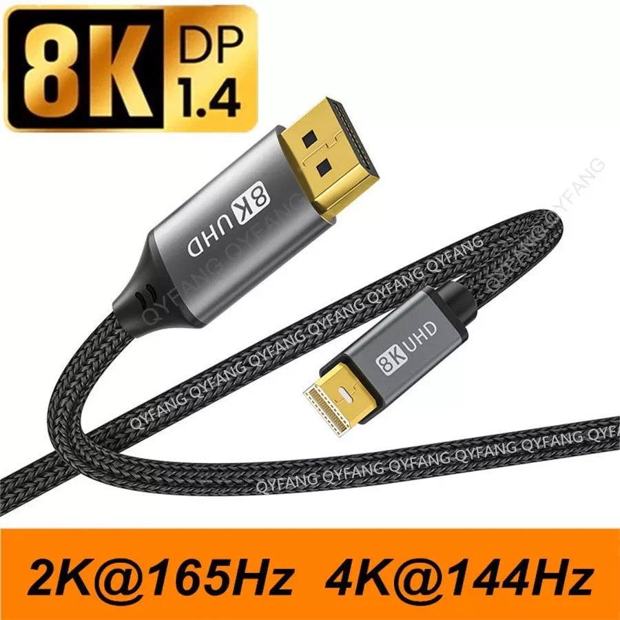 Mini DP Cable Thunderbolt 2 Mini Display port Cable to DisplayPort 1.4 8K Adapter for Macbook Pro Air Projector 4K Mini DP Cable
Mini DP Cable Thunderbolt 2 Mini Display port Cable to DisplayPort 1.4 8K Adapter for Macbook Pro Air Projector 4K Mini DP Cable