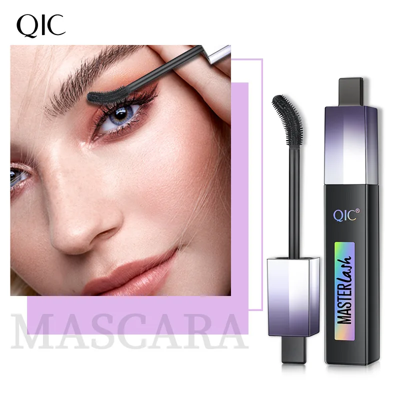 

Mascara curved rotating brush head is waterproof and thick curling