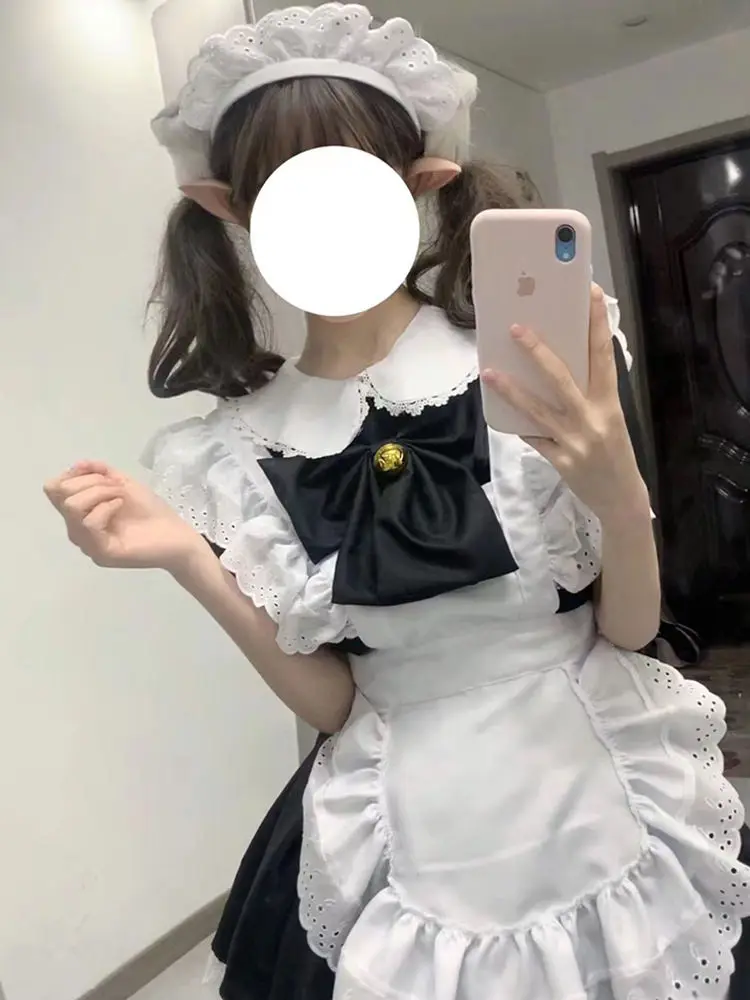 Classic Black and White Maid Costume Cos Lolita Princess Big Skirt Lolita Dress Anime Maid Uniform
Classic Black and White Maid Costume Cos Lolita Princess Big Skirt Lolita Dress Anime Maid Uniform