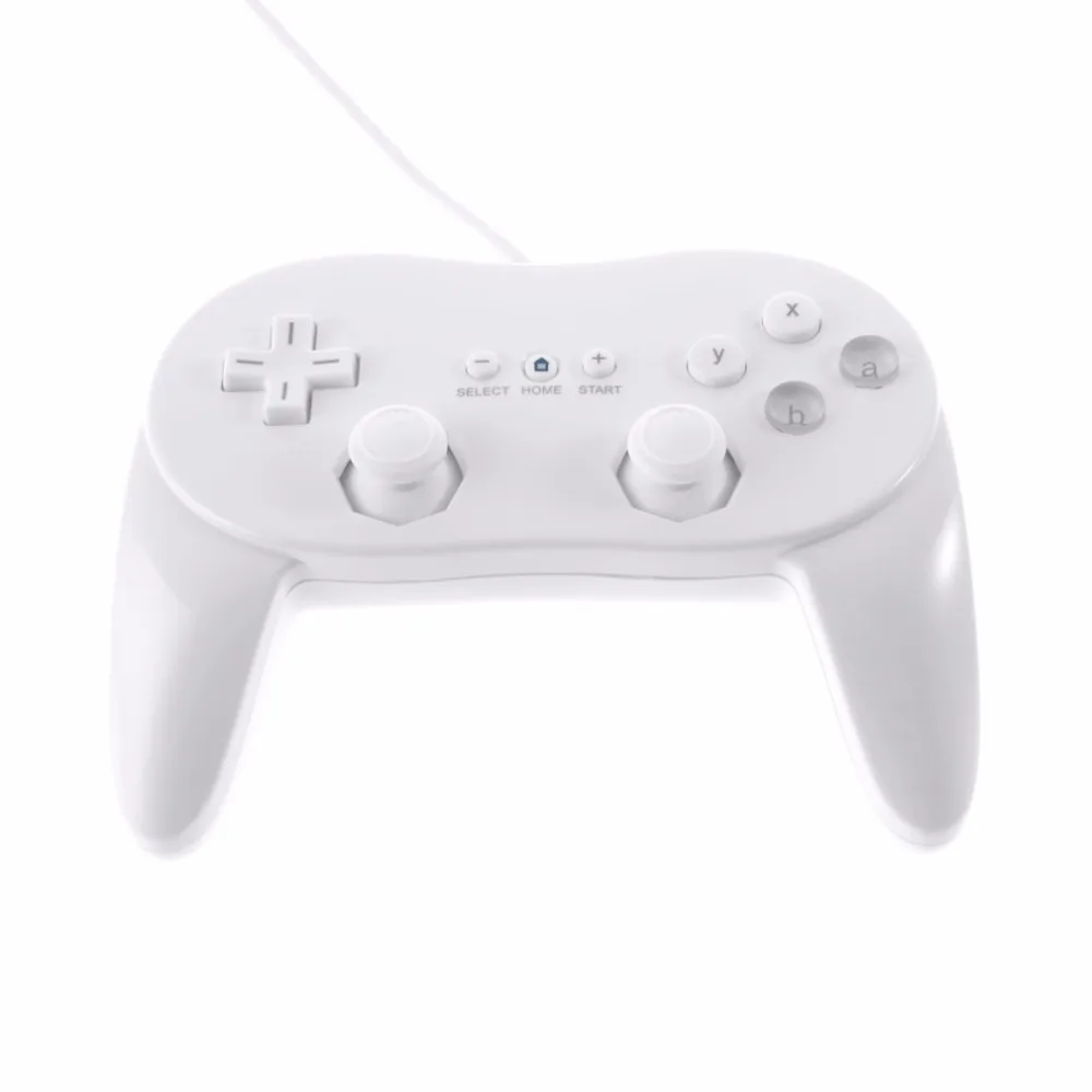 

Игровой профессиональный пульт дистанционного управления геймпад для Nintendo Wii Белый/Черный Классический проводной игровой контроллер