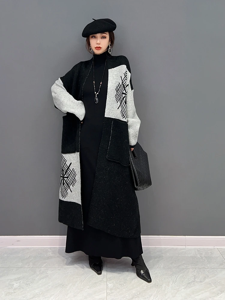 SuperAen 2022 зимнее Новое корейское модное Трендовое шерстяное Свободное пальто кардиган для женщин
SuperAen 2022 зимнее Новое корейское модное Трендовое шерстяное Свободное пальто кардиган для женщин