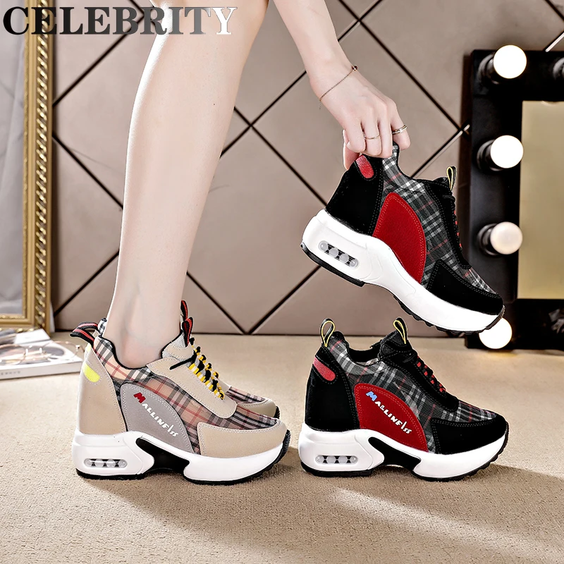 Women's Casual High Platform Sports Shoes 2022 Spring Wedges Sneakers Chaussure Vulcanise Black Thick Bottom Comfortable Shoes
Women's Casual High Platform Sports Shoes 2022 Spring Wedges Sneakers Chaussure Vulcanise Black Thick Bottom Comfortable Shoes