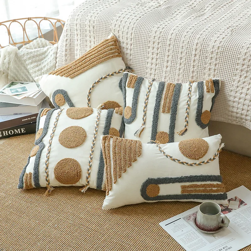 Cushion Cover 30x50 45x45cm Moroccan Style Geometric Pattern Tufted Pillow Case for Sofa Living Room Bedroom Home Decorate
Cushion Cover 30x50 45x45cm Moroccan Style Geometric Pattern Tufted Pillow Case for Sofa Living Room Bedroom Home Decorate
